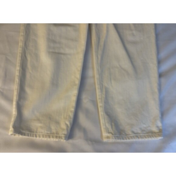 EILEEN FISHER Organic Cotton Tapered Leg Ivory Ankle Pant Women Large Undyed NEW - Picture 6 of 12